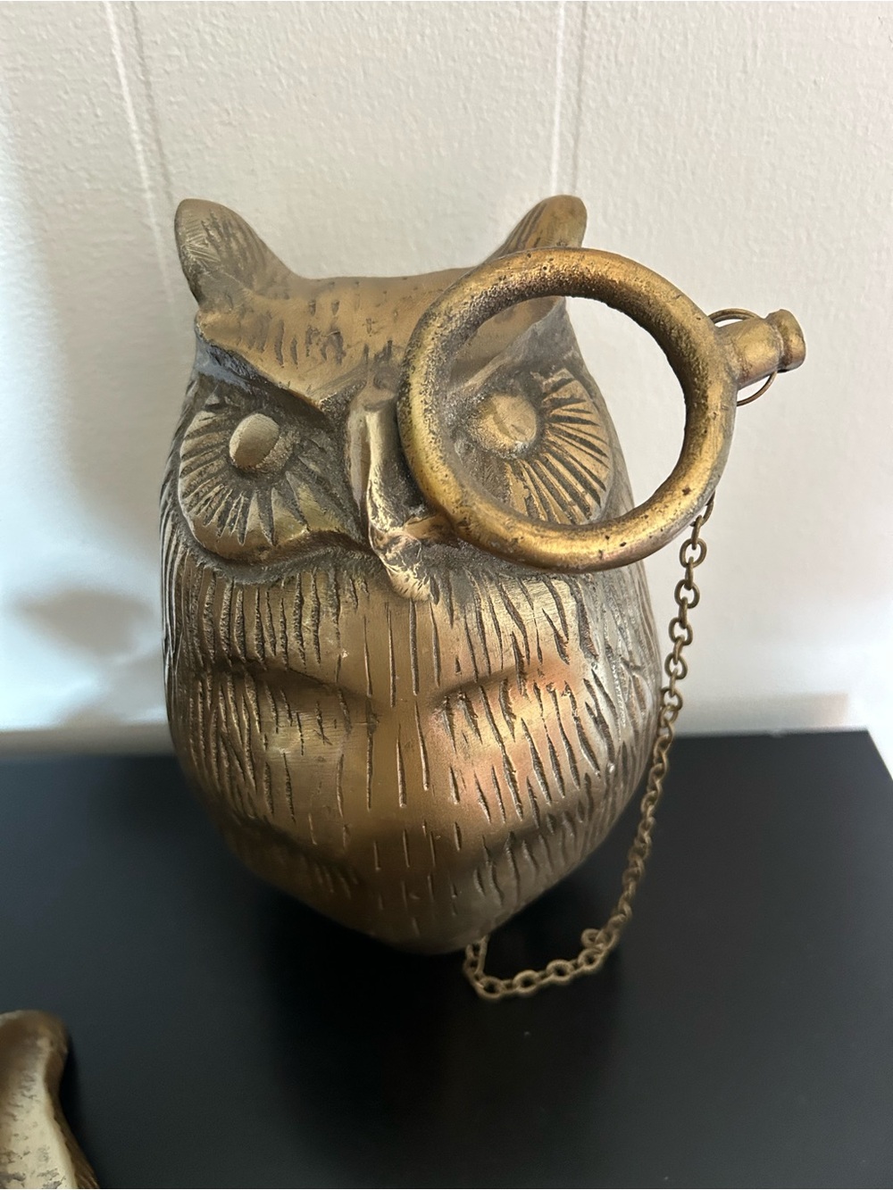 Owl Wall Mount ANTIQUE CHAMPAGNE FINISH